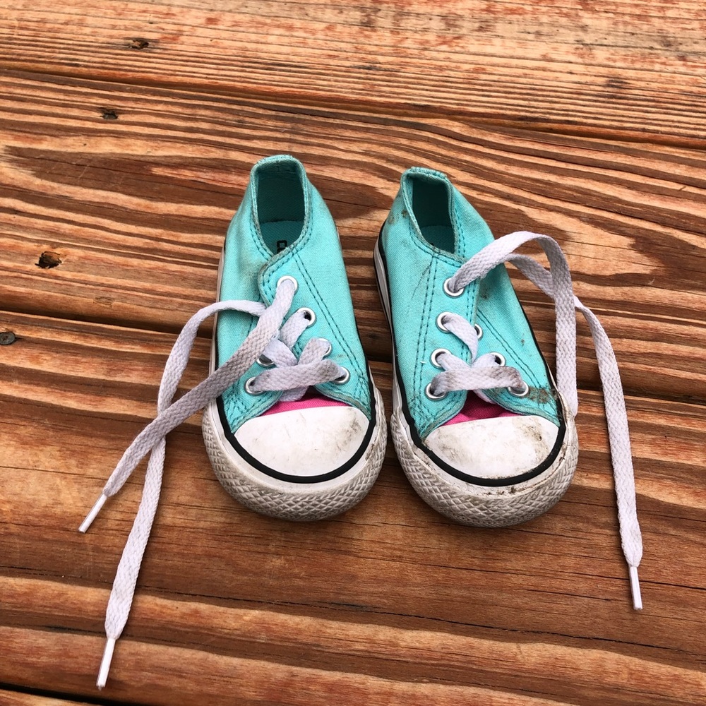 Converse blue & pink toddler size 5